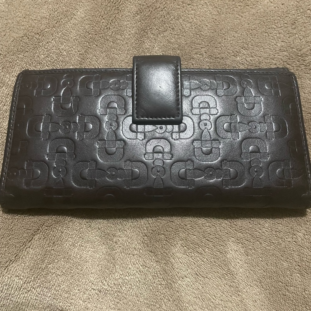 Gucci Guccisma Black Embossed Wallet